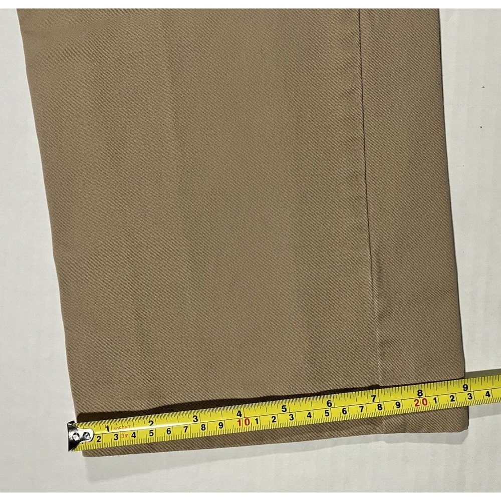 J Crew Pants Essential Chino Tan Khaki Flat Front Slash Pockets Men Size 32 X 29 - Picture 5 of 13